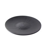 Phoenix Reusable recycled black plate D:10.2in H:1.2in - 12 pcs Phoenix Reusable recycled black plate D:10.2in H:1.2in - 12 pcs