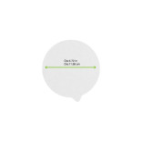 Die Cut White Lid D:4.72in - 1000 pcs