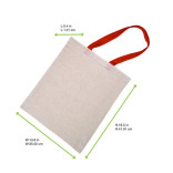 Tote Bag With Red Handles L:13.8in H:16.5in - 20 pcs