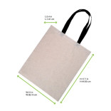 Tote Bag With Black Handles L:15in H:17.7in - 20 pcs