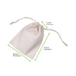 Multi-Purpose Cotton Bag L:5.9in H:7.9in - 50 pcs