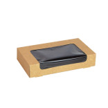 Kraft Sushi Box With Window  18pcs L:8.3in W:4.7in H:1.6in - 50 pcs Kraft Sushi Box With Window  18pcs L:8.3in W:4.7in H:1.6in - 50 pcs