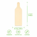 Wooden Tapas Plank L:11.6in W:3.5in H:0.1in - 25 pcs