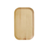 Light Wood Print Laminated Paper Tray L:7.3in W:4.1in H:0.5in - 50 pcs