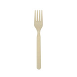 Unwrapped Compostable & Heat Proof Corn - Bamboo Fiber Fork L:6.7in - 50 pcs Unwrapped Compostable & Heat Proof Corn - Bamboo Fiber Fork L:6.7in - 50 pcs