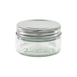 Round reusable jar glass with aluminium cap 3.3oz D:2.75in W:2.9in H:1.69in - 20 pcs Round reusable jar glass with aluminium cap 3.3oz D:2.75in W:2.9in H:1.69in - 20 pcs