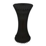 Black Folding Tower With Acrylic Plate D:19.7in H:39.37in - 1 pcs