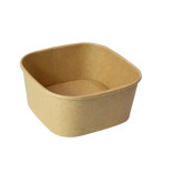 Square Kraft Meal Box 21oz L:5.1in W:5.1in H:2.5in - 50 pcs