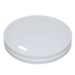 Compostable White Paper Coffee Lid for 10oz / 12oz / 16oz / 20oz D:3.54in - 50 pcs