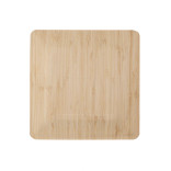 Bamboo Veneer Square Plate L:11.1in W:11.1in H:0.7in - 25 pcs