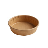 Round Kraft Paper Baking Mold 8oz D:4.7in H:1.2in - 50 pcs