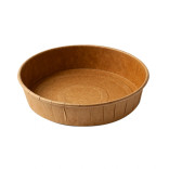 Round Kraft Paper Baking Mold 40oz D:8.9in H:1.4in - 50 pcs