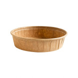 Round Kraft Paper Baking Mold 26oz D:6.9in H:1.3in - 50 pcs