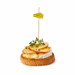 Bamboo Pick with Yellow Cheese L:4.1in - 100 pcs