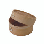 Dim Sum Mini Reusable Bamboo Steamer 3oz D:2.8in H:1.9in - 10 pcs