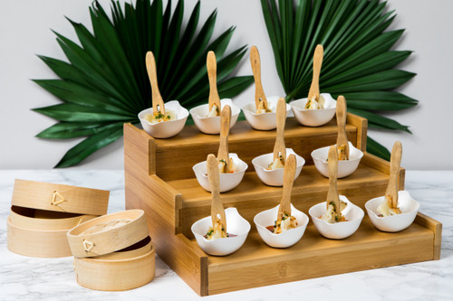 Restaurantware Mini Bamboo Steamer 100 Count Box