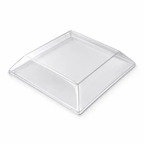 Clear PET Lid for 210SAMBQ2020 L:7.9in W:7.9in H:1.4in - 25 pcs