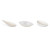Bio n Chic Drop Shaped White Sugarcane Dish 0.5oz L:4.1in W:1.9in H:1.15in - 30 pcs