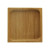 PODA Bamboo Mini Square Dish L:2.4inin W:2.4inin H:0.4in - 24 pcs