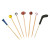 Bamboo Basketball Skewers L:4.7in - 100 pcs