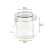 Mini Reusable Glass Seal Jars 5oz D:2.5in H:3.6in - 12 pcs