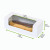 Box With PE Window Perfect for Pastry, Eclair, Hot Dog, and More 14oz L:5.9in W:1.96in H:2.36in - 50 pcs