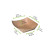 Multi Use Small Kraft Paper Boat 0.25lbs 3oz L:4.5in W:3.2in H:1.1in - 250 pcs
