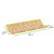 Rectangular Bamboo Mat L:4.1in W:2in H:0.35in - 20 pcs