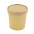 Brown Kraft Soup Cup with Kraft Lid Included 12oz D:3.5in H:3.4in - 25 pcs