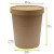 Brown Kraft Soup Cup with Kraft Lid Included 32oz D:4.5in H:5.5in - 25 pcs
