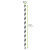 Durable Black & White Striped Paper Straws - Wrapped D:0.2in L:7.75in - 500 pcs