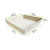 NOAH32H Heavy Duty Wooden Tray Top:L:14.75in W:14.75in Bottom:L:12.5in W:12.5 H:3in - 1 pcs