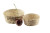 ANNO Round Mini Bamboo Leaf Basket 3oz D:2.8in H:0.8in - 50 pcs