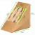 Kraft XL Triple Sandwich Box with PET Window L:4.8in W:3.2in H:4.8in - 50 pcs
