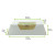 White Pastry Box with PET Window 18oz L:5.5in W:5.5in H:1.6in - 180 pcs