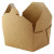 Kraft Meal Box 100oz Base:L:7.7in W:5.5in H:3.5in Top:L:8.5in W:6.3in H:3.5in - 40 pcs