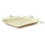 Square Palm Leaf Plate with Rounded Corners L:7.9in W:7.9in H:0.8in - 25 pcs