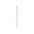 Durable Pink & White Striped Paper Straws - Wrapped D:0.2in L:7.75in - 500 pcs