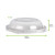 Clear PET Dome Lid for 210POB270 D:3.66in H:1.18in - 50 pcs