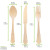 Elegant Wooden Cutlery 4 Piece Set (Fork, Knife, Spoon, Napkin) L:8.5in - 100 pcs