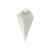 White Paper Cones with Built in Dipping Sauce Compartment 8oz L:8.75in W:5.25in - 25 pcs