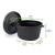 Mini Black Casserole Dish with Lid 2.5oz L:2.75in W:2.1in H:1.5in - 10 pcs
