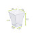 TAITI Clear Square Cup 2oz L:1.7in W:1.7in H:2.1in - 30 pcs