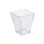 TAITI Clear Square Cup 2oz L:1.7in W:1.7in H:2.1in - 30 pcs