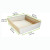 NOAH26H Heavy Duty Wooden Tray Top:L:13in W:13in Bottom:L:11in W:11in H:2.6in - 1 pcs