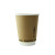 Double Wall Kraft Compostable Paper Cup 12oz D:3.5in H:4.3in - 25 pcs