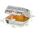 White Newsprinted Hamburger Clamshell Take Out Box 14oz L:5.7in 5.3in 3.1in - 50 pcs