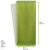 Green cutlery paper bag with white napkin 2-ply L:15in W:15.1in - 500 pcs