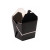 Black Take Out Box with Handle 32oz L:4.5in W:3.9in H:4.4in - 50 pcs