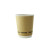Double Wall Kraft Compostable Paper Cup 8oz D:3.15in H:3.5in - 25 pcs